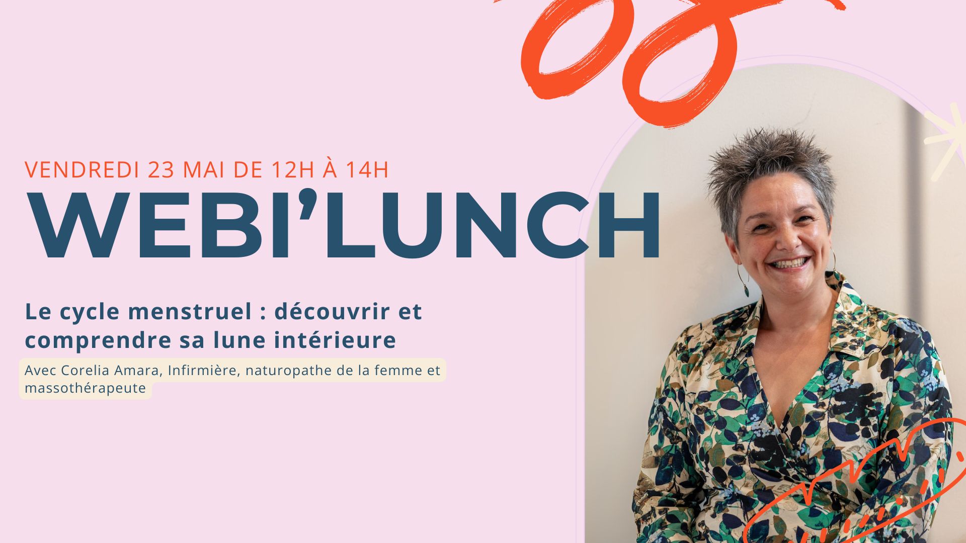 Webi'Lunch // Le cycle menstruel : découvrir et comprendre sa lune intérieure avec Corelia Amara – Corps Ailé