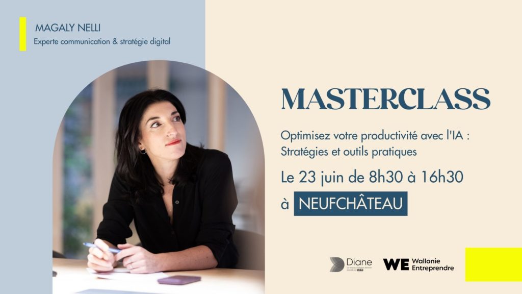 Masterclass // Optimisez votre business avec l'IA : stratégies et outils pratiques avec Magaly Nelli